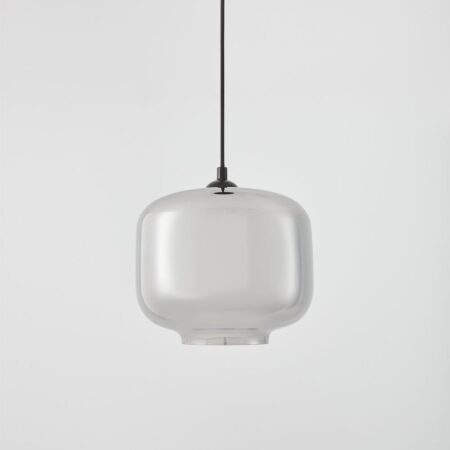 Lampada da soffitto Lorain in metallo e vetro