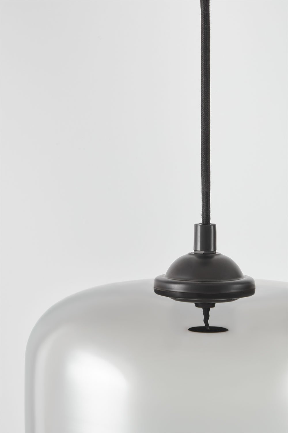 Lampada da soffitto Lorain in metallo e vetro