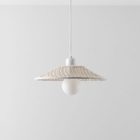 Lampada da soffitto Massina in lino