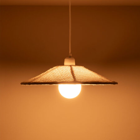 Lampada da soffitto Massina in lino