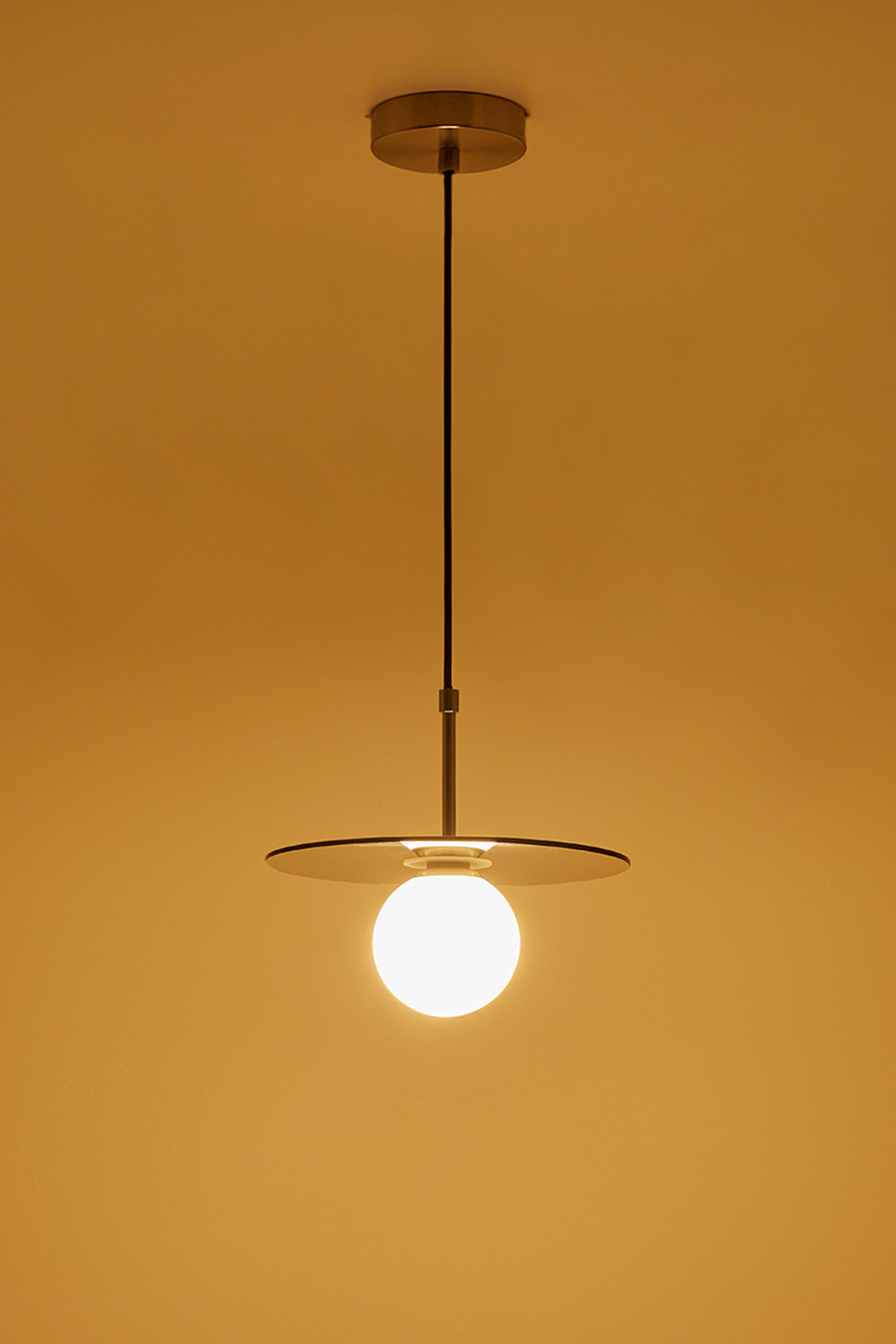 Lampada da soffitto per bagno con sfera di vetro Jorien