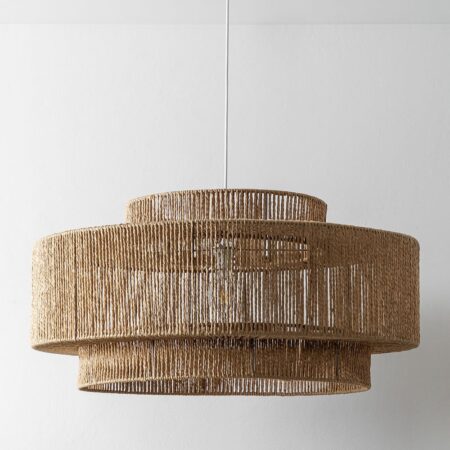 Lampada da soffitto da esterno Kena in carta intrecciata