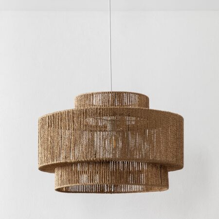 Lampada da soffitto da esterno Kena in carta intrecciata