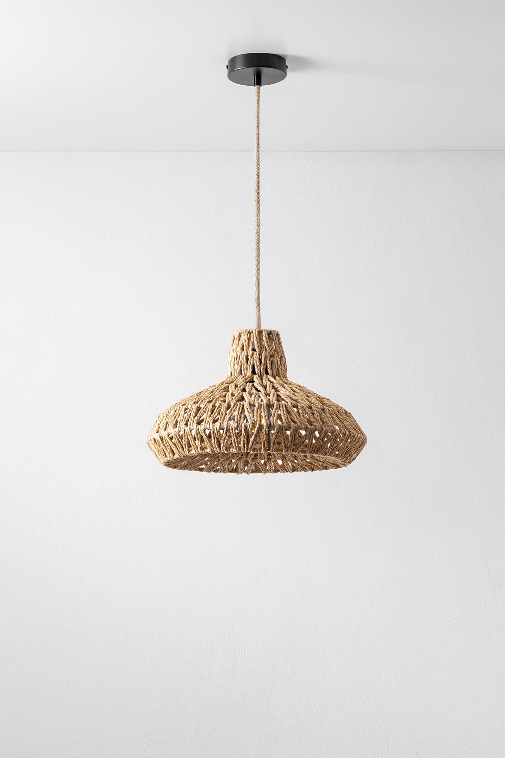 Lampadario in carta intrecciata Maslany
