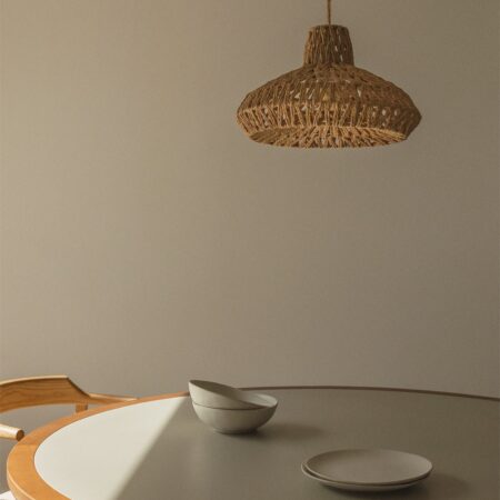 Lampadario in carta intrecciata Maslany