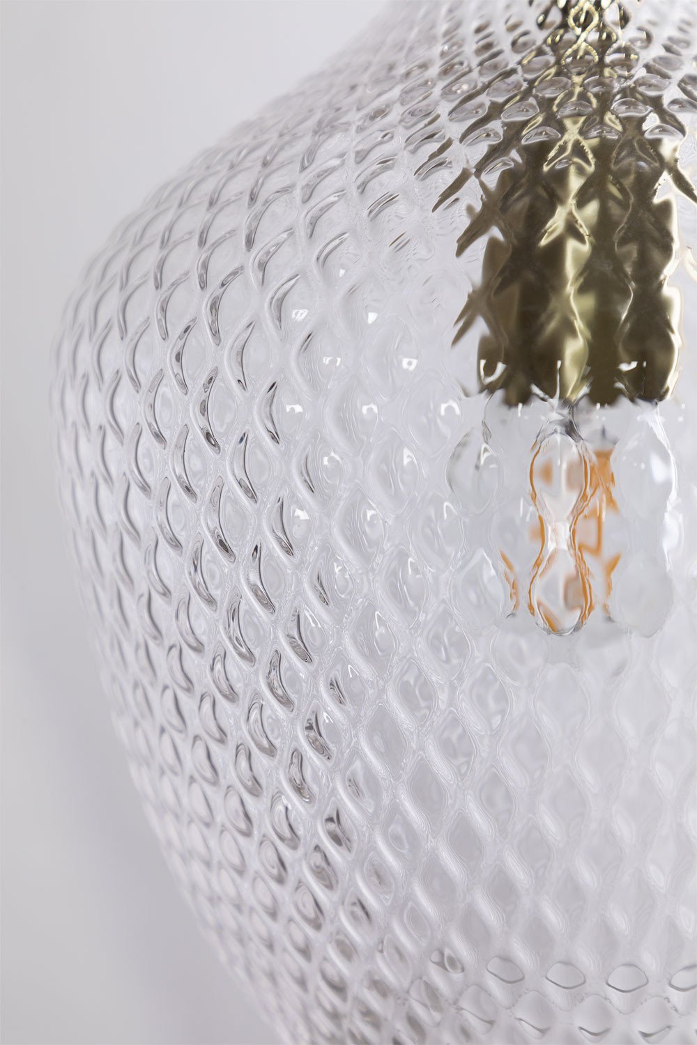 Lampada da soffitto Taylor in ferro e vetro