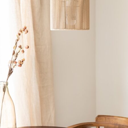 Lampada da soffitto Uillo in corda di nylon