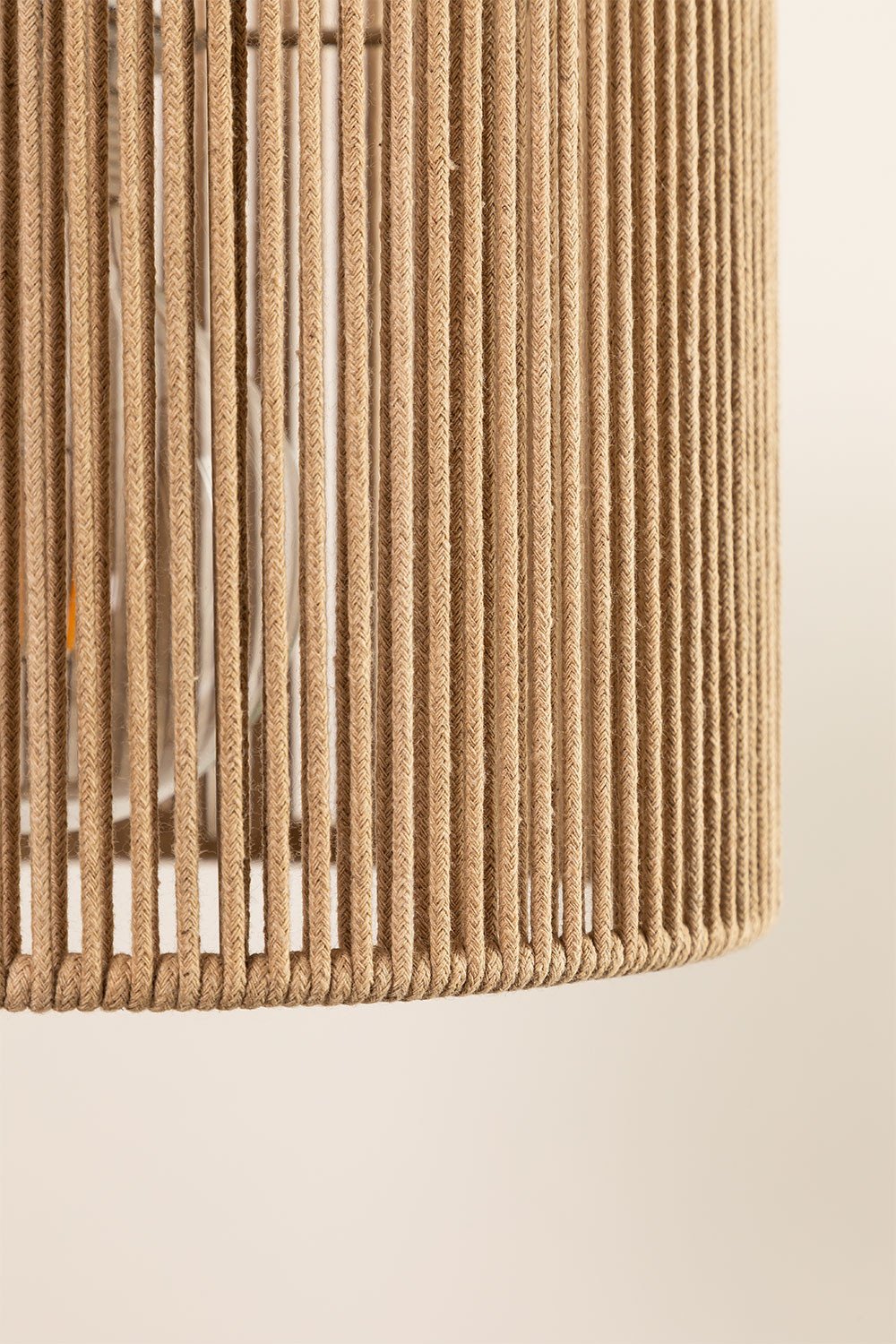 Lampada da soffitto Uillo in corda di nylon