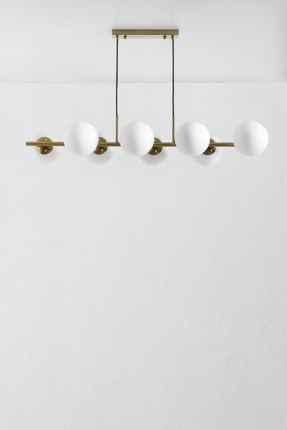 Lampada da soffitto in ferro e sfere di vetro Uvol