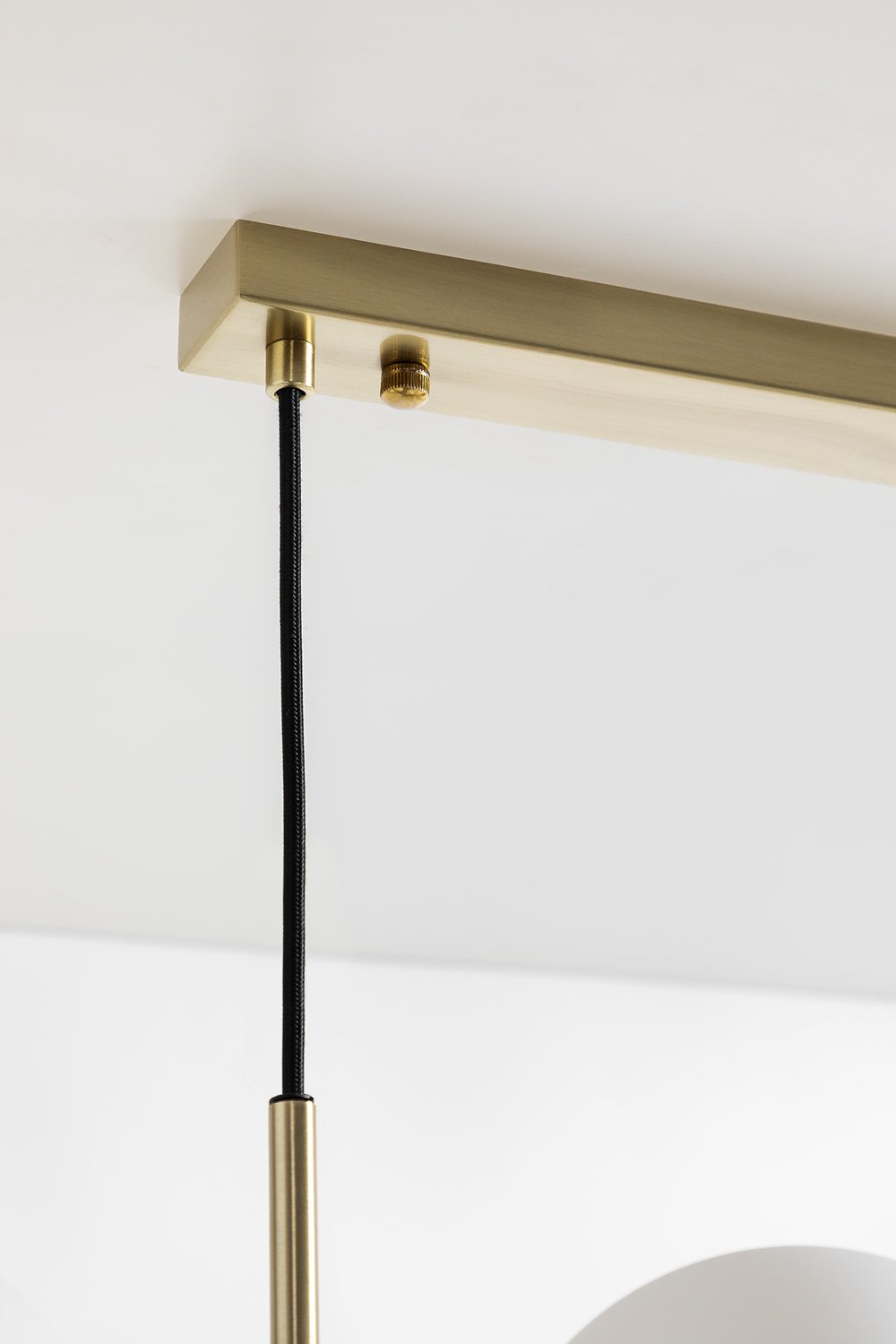 Lampada da soffitto in ferro e sfere di vetro Uvol