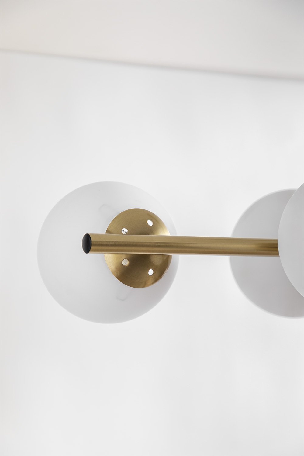 Lampada da soffitto in ferro e sfere di vetro Uvol