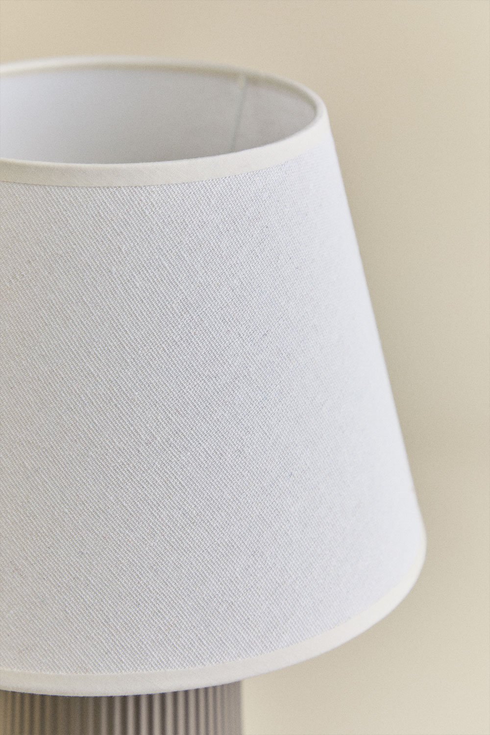 Lampada da tavolo 40 cm in ceramica e lino Torena