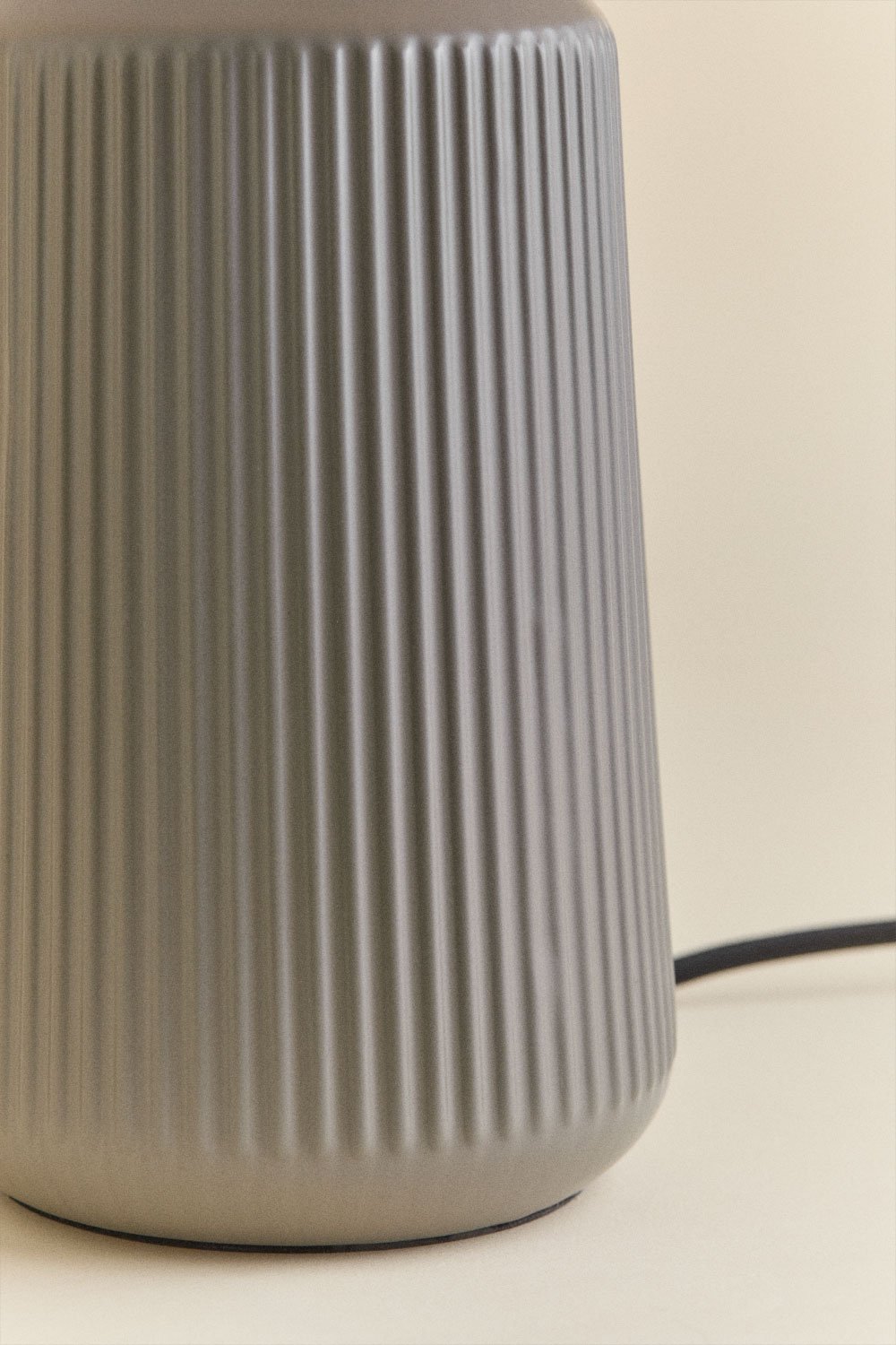 Lampada da tavolo 40 cm in ceramica e lino Torena