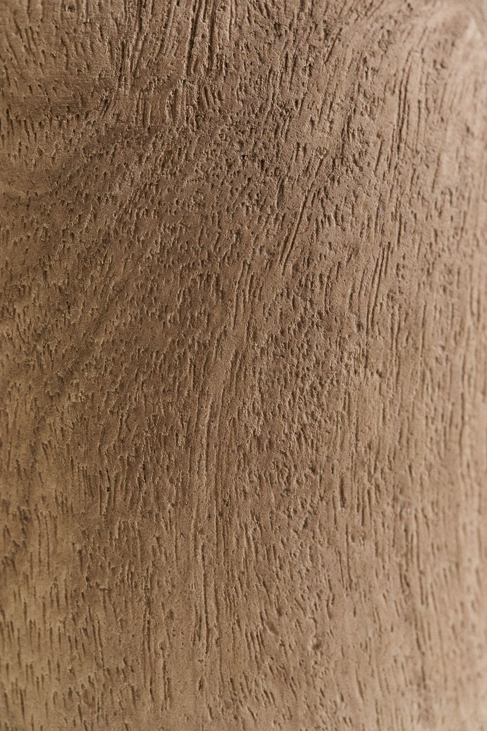 Lampada da tavolo ↑40 cm in legno di mango e lino Gabina