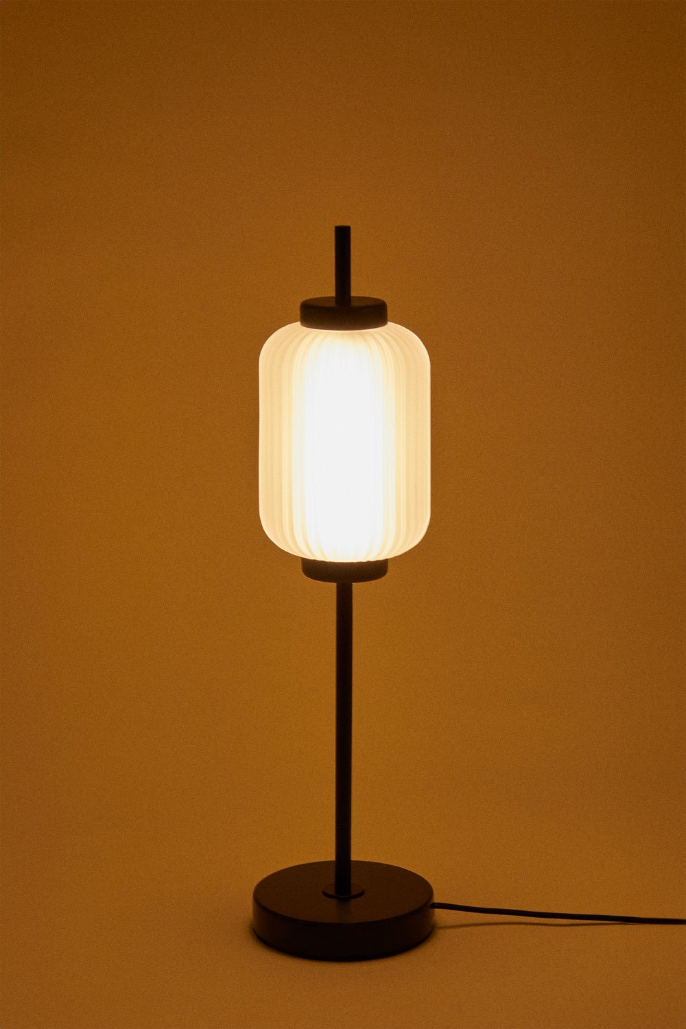 Lampada da tavolo a LED Necsar in ferro e vetro