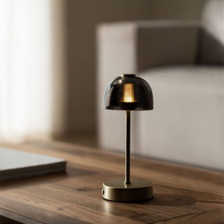Lampada da tavolo a LED senza fili Eunice Gold