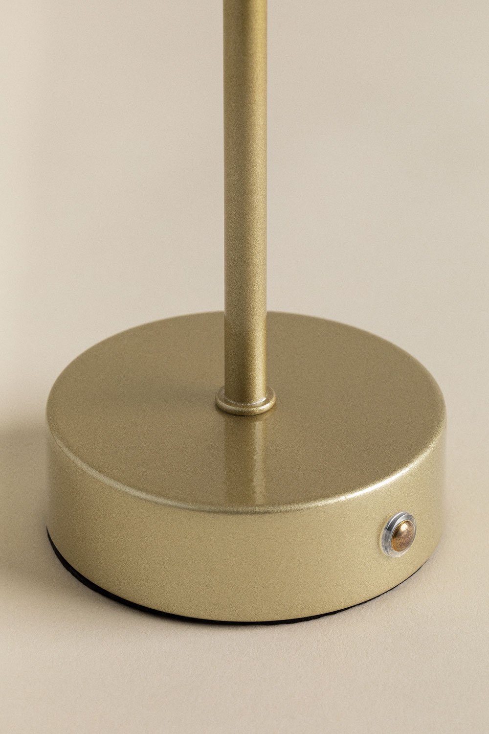 Lampada da Tavolo LED senza fili in ferro e vetro Eunice Gold