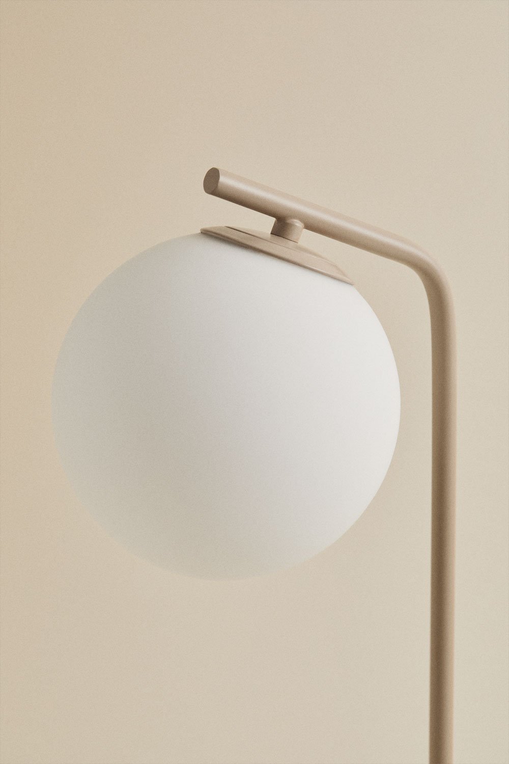Lampada da tavolo Alligier in metallo e vetro