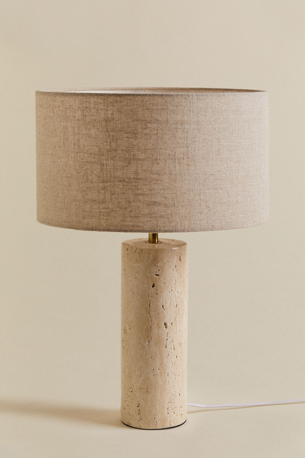 Lampada da tavolo in travertino Bolgar