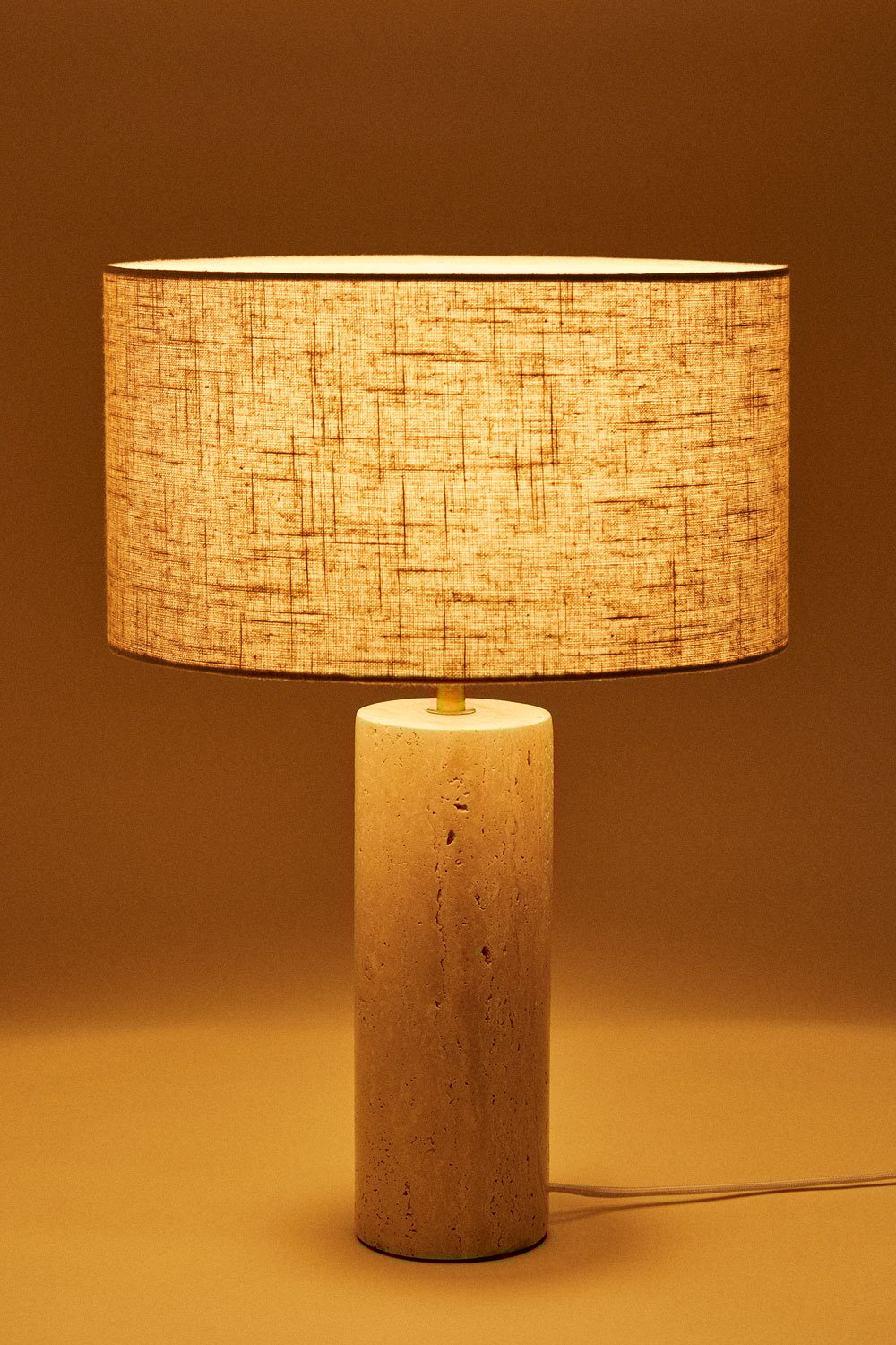 Lampada da tavolo in travertino Bolgar