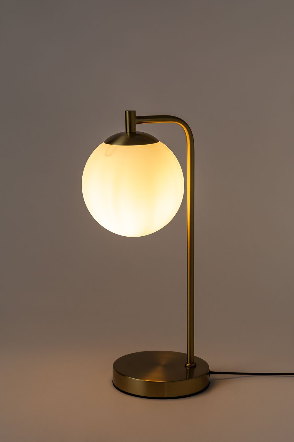 Lampada da Tavolo con Sfera di Cristallo Uvol