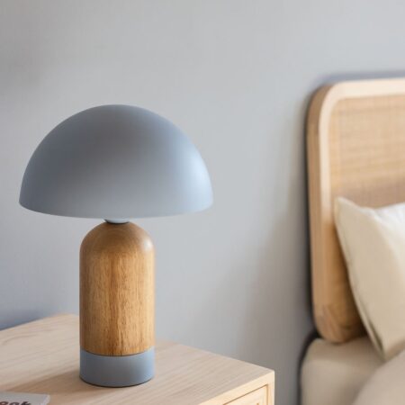 Lampada da tavolo Gertie Kids in metallo e legno