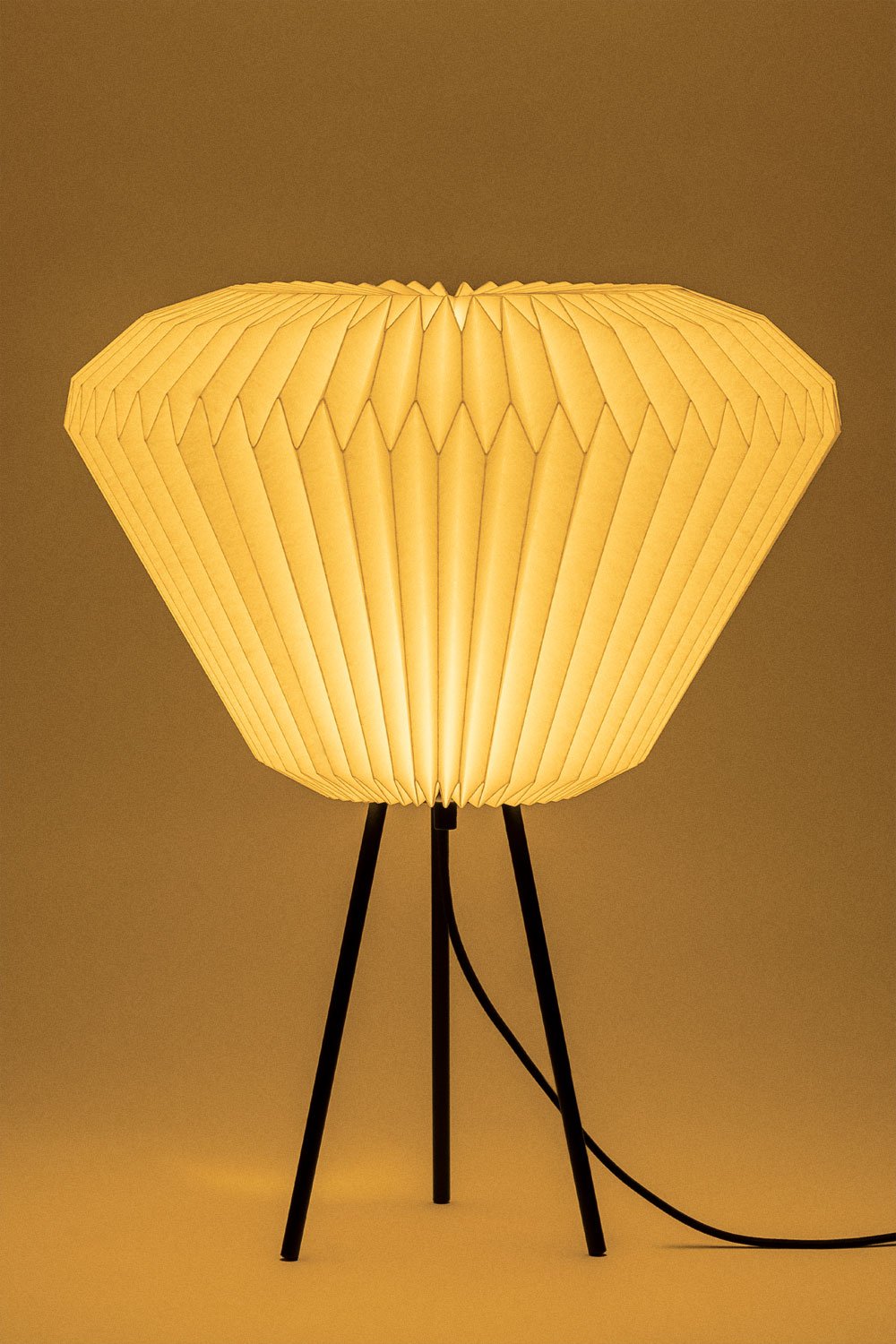 Lampada da tavolo in carta Brenze e metallo