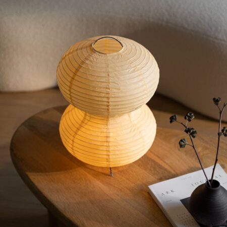 Lampada da tavolo in carta di riso (↑43 cm) Weidle