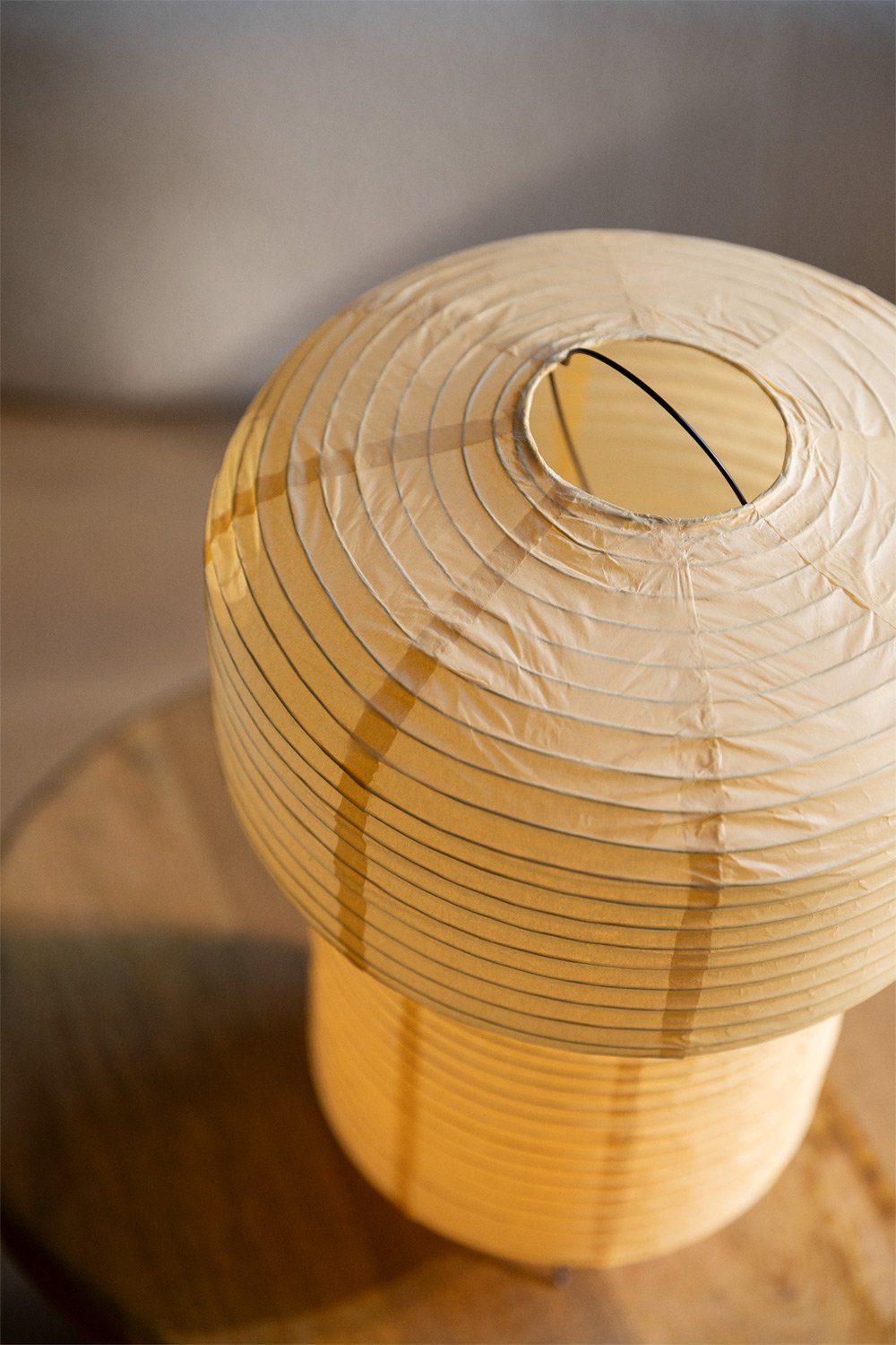 Lampada da tavolo in carta di riso (↑48 cm) Weidle