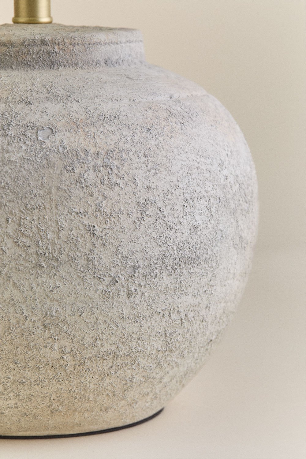 Lampada da tavolo in ceramica e lino Kenaris