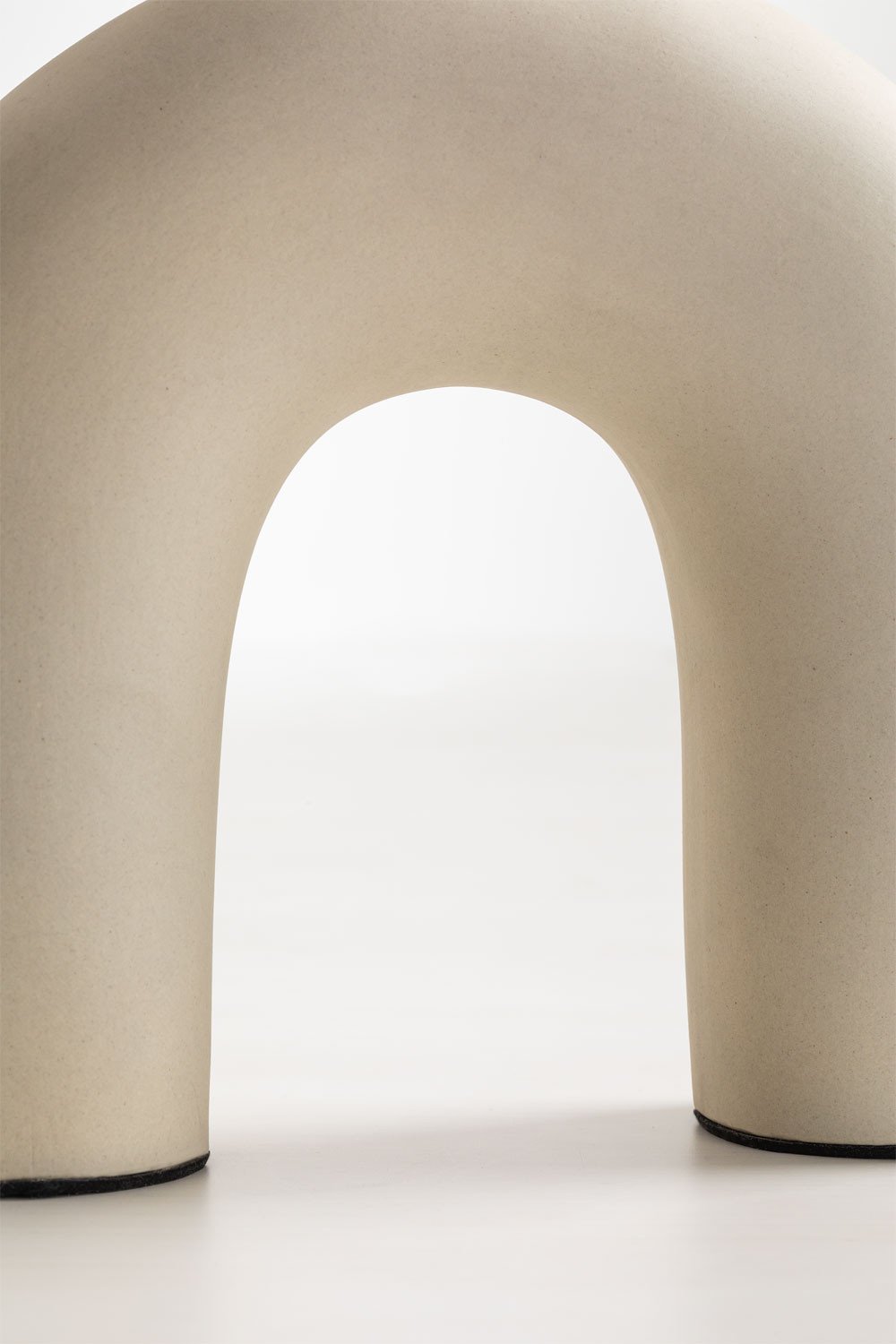 Lampada da tavolo in ceramica con sfera in vetro Galva