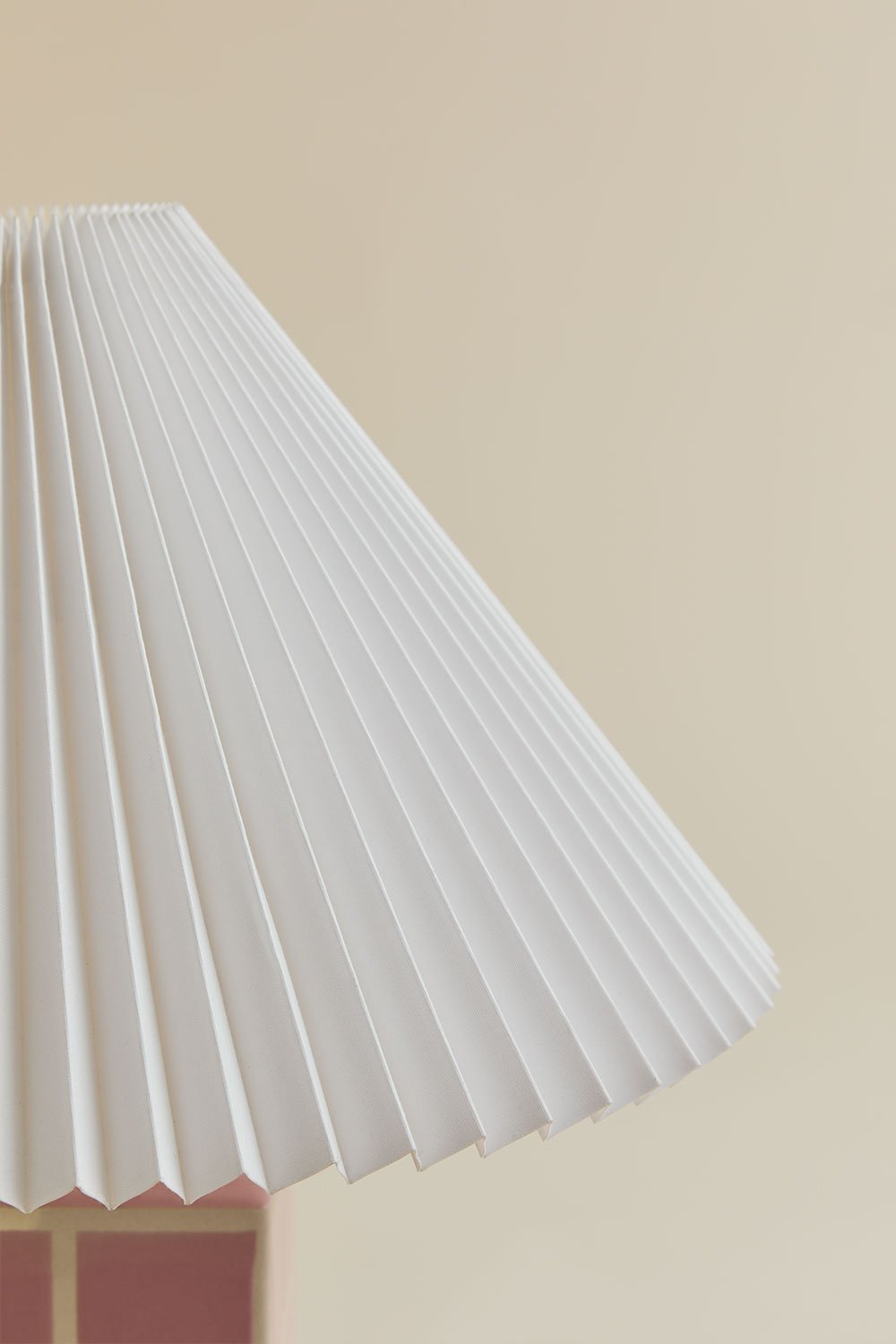 Lampada da tavolo in gres e lino Troms