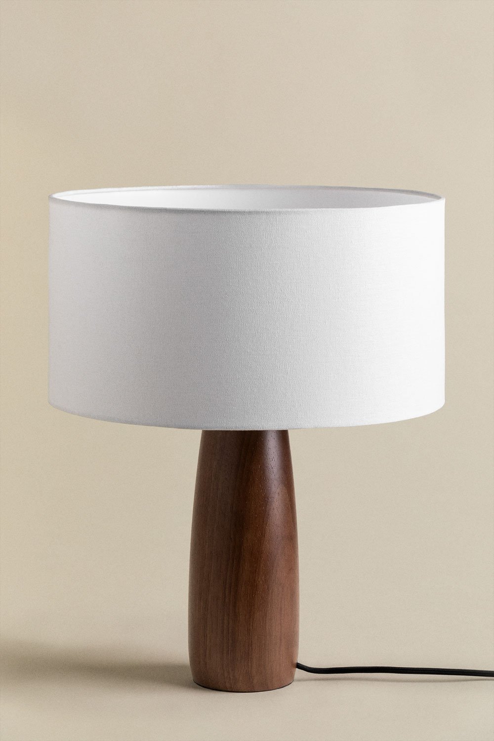 Lampada da tavolo in legno Caitlin