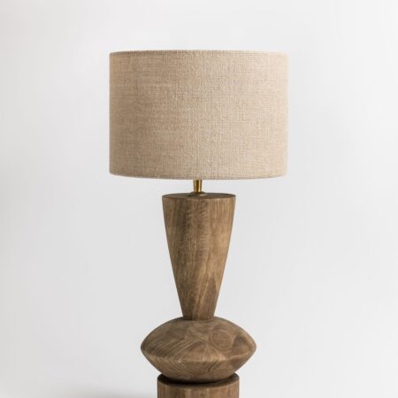 Lampada da tavolo in legno di mango Keysburg