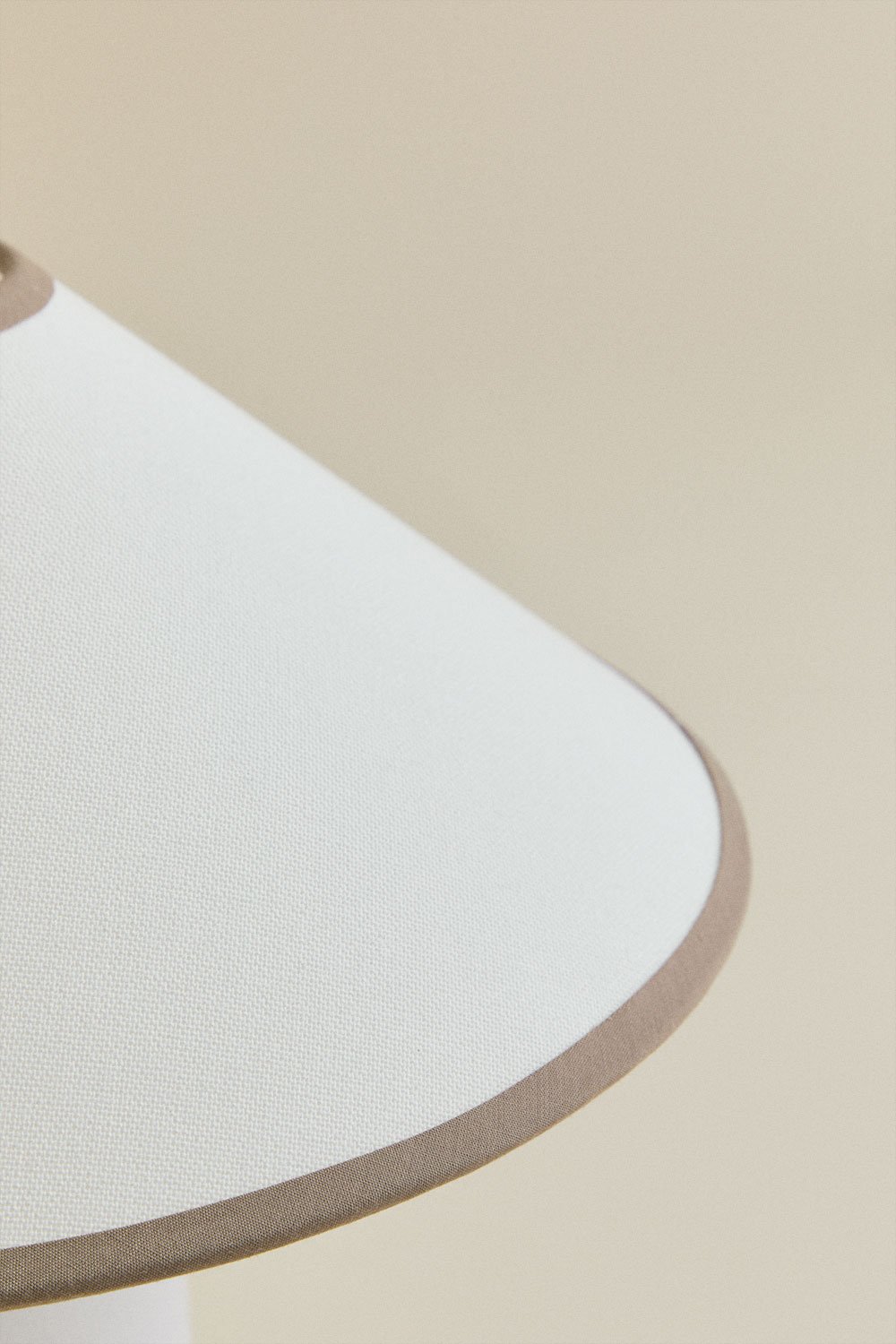 Lampada da tavolo in lino Liduina ↑35 cm