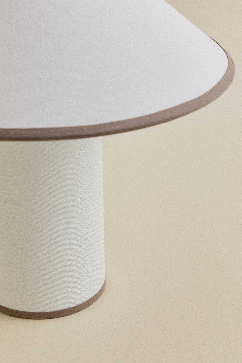 Lampada da tavolo in lino Liduina ↑35 cm