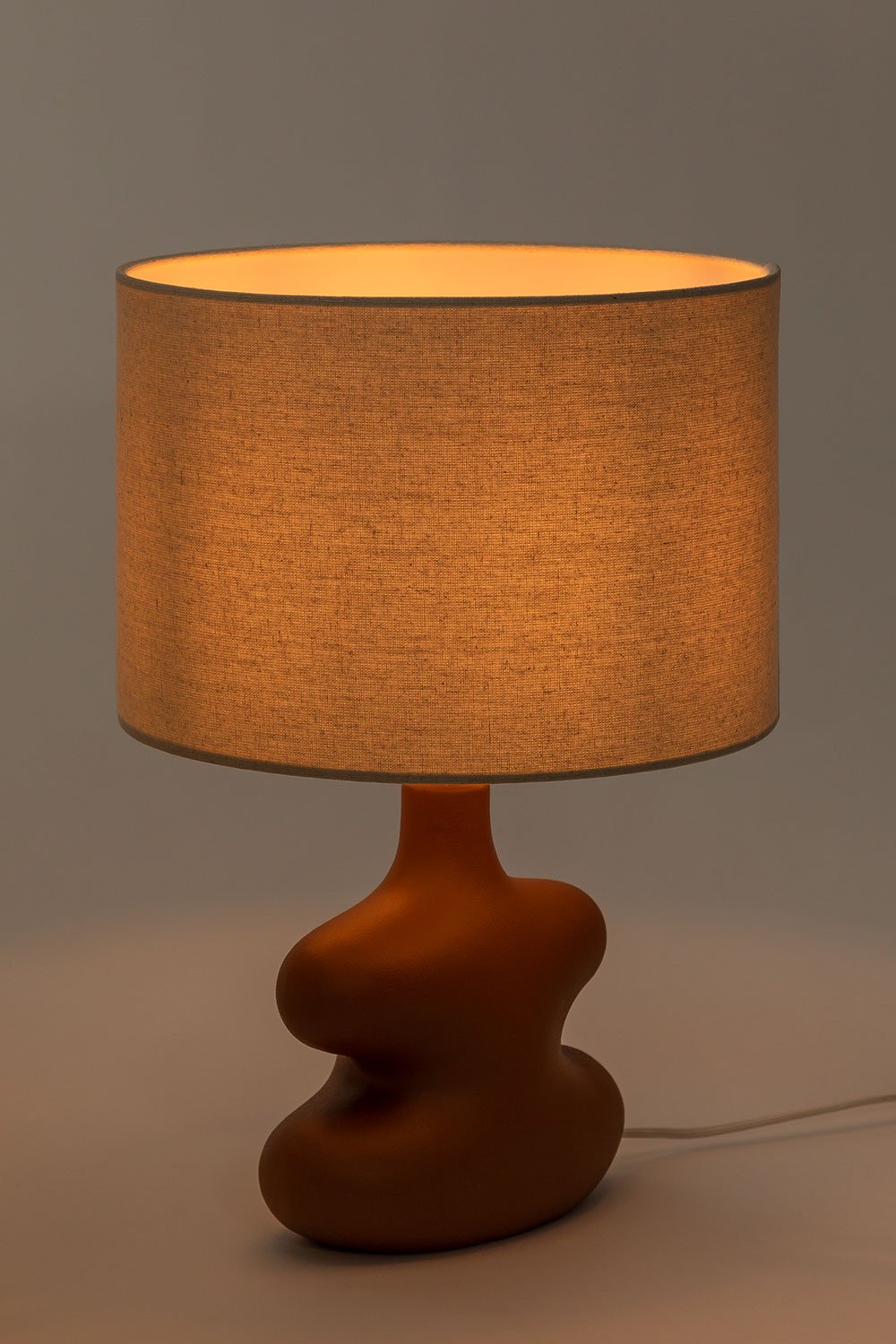 Lampada da tavolo in lino Masaya