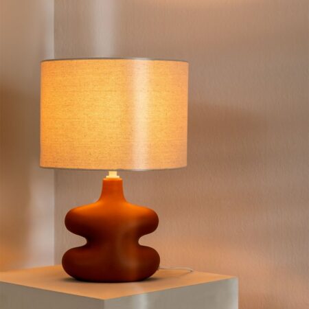 Lampada da tavolo in lino Masaya