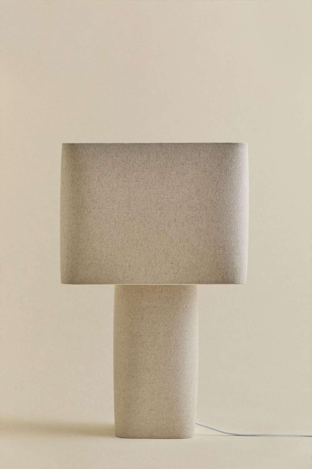 Lampada da tavolo in lino Rivos