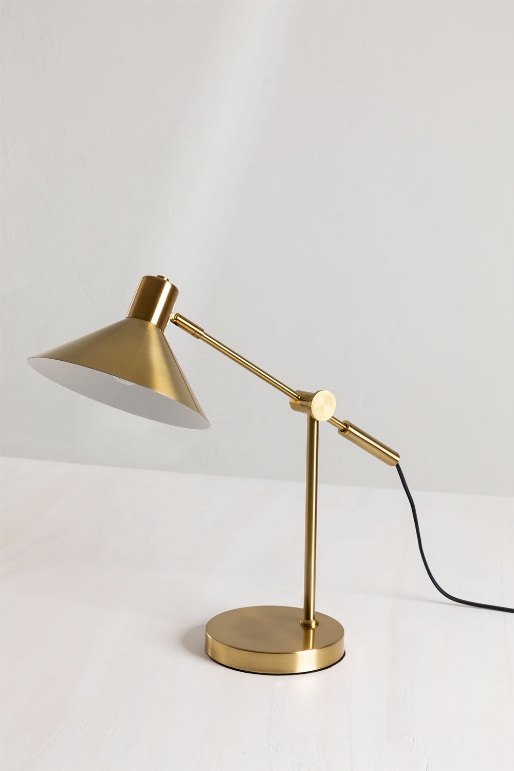 Lampada da tavolo in metallo Clayt
