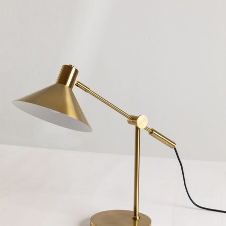 Lampada da tavolo in metallo Clayt