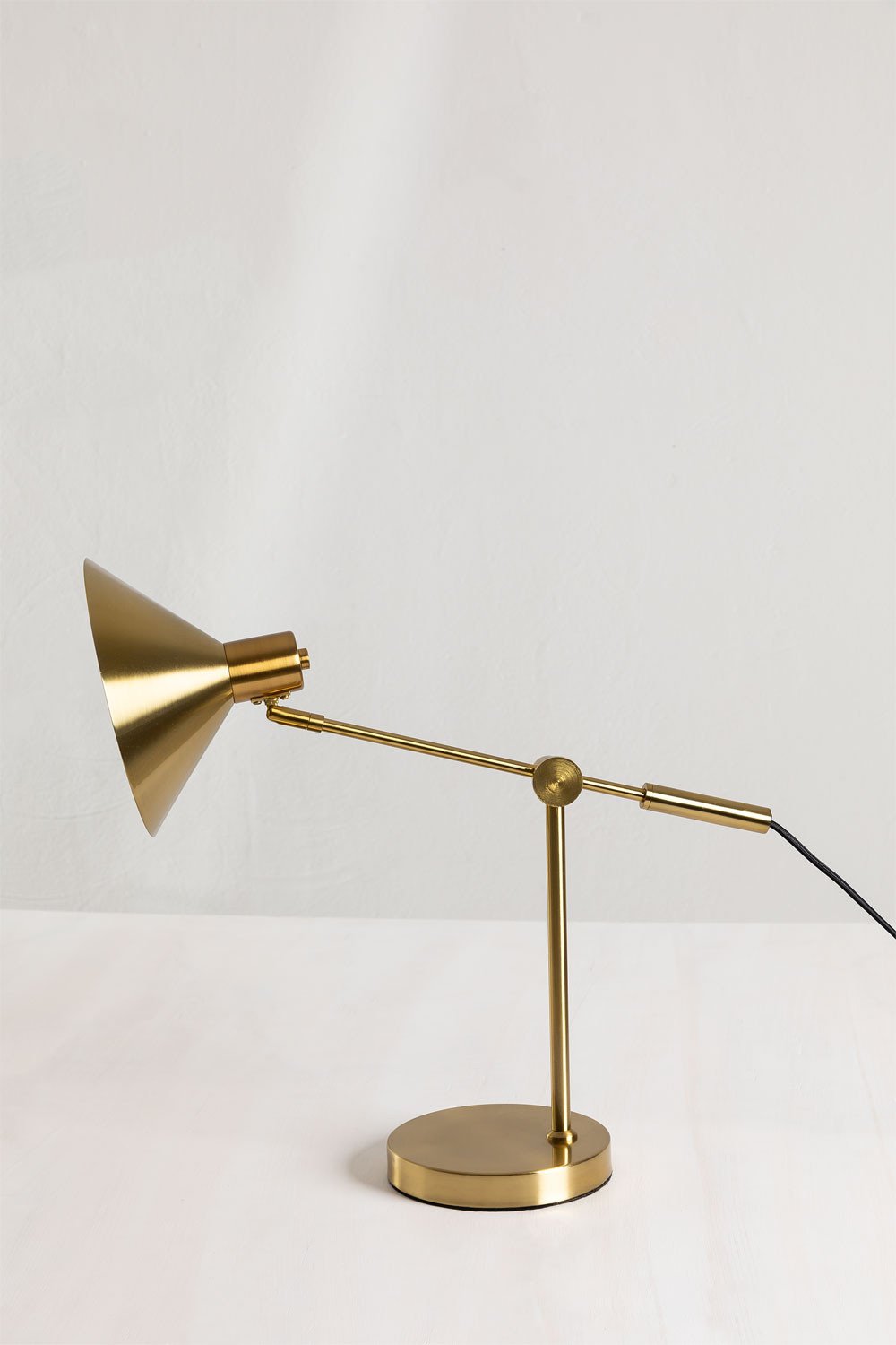 Lampada da tavolo in metallo Clayt