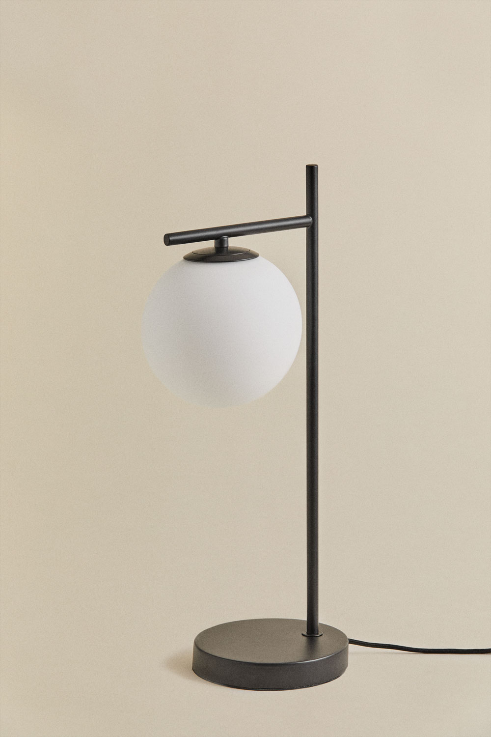 Lampada da tavolo in metallo e vetro di Alligier Design