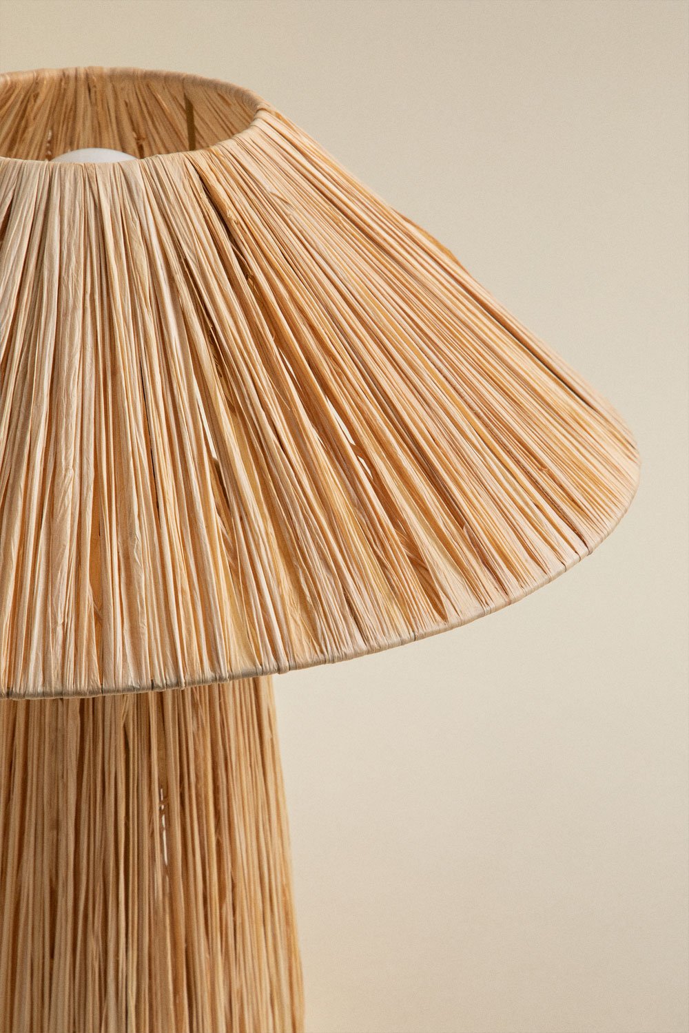 Lampada da tavolo in rafia Aruel