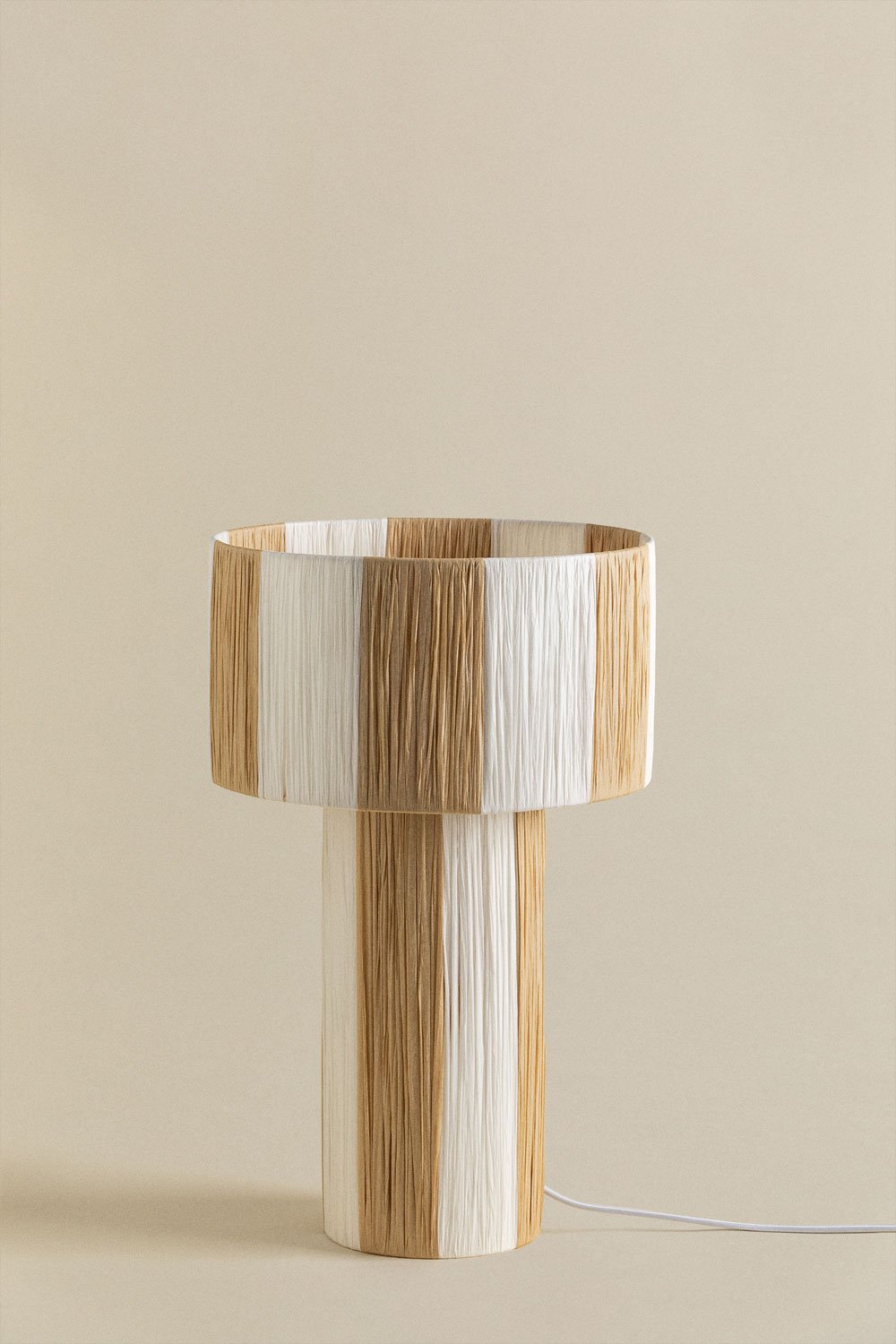 Lampada da tavolo in rafia Evora