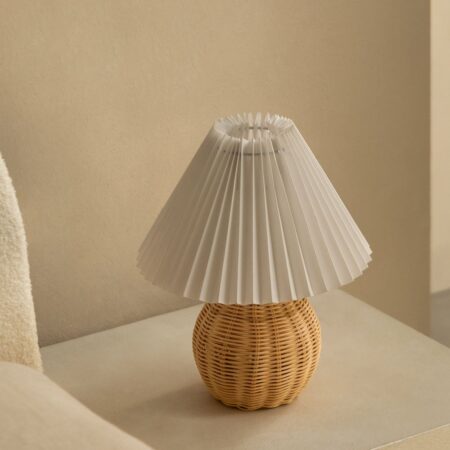 Lampada da tavolo in ratán Oliag