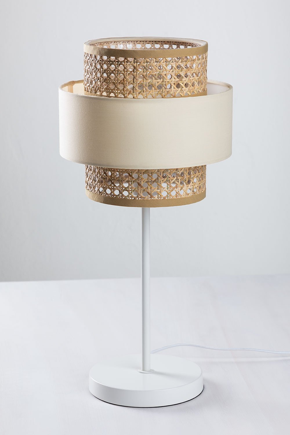 Lampada da Tavolo in Rattan Satu