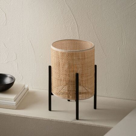 Lampada da tavolo Tubber Rattan