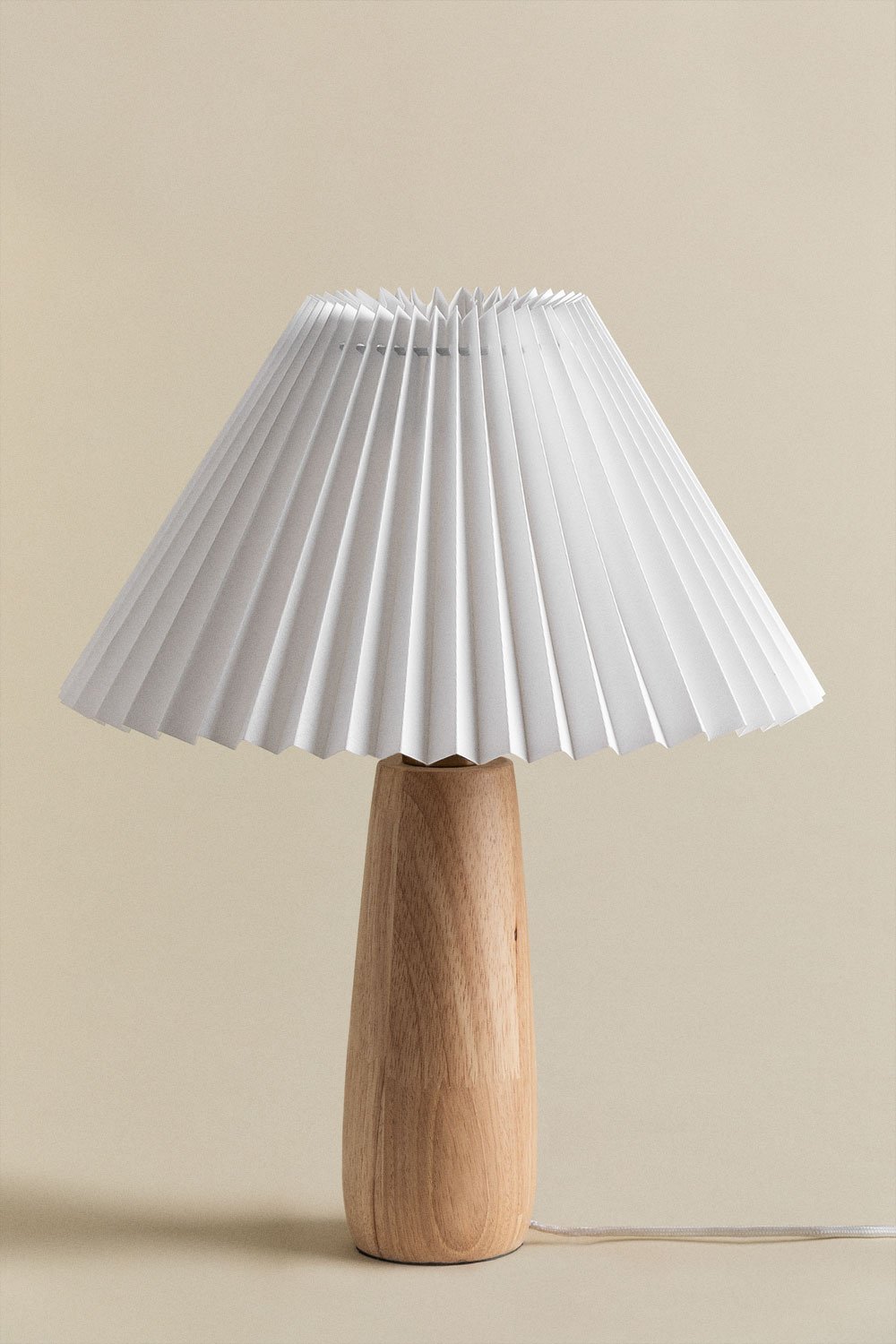 Lampada da tavolo Jillian in legno