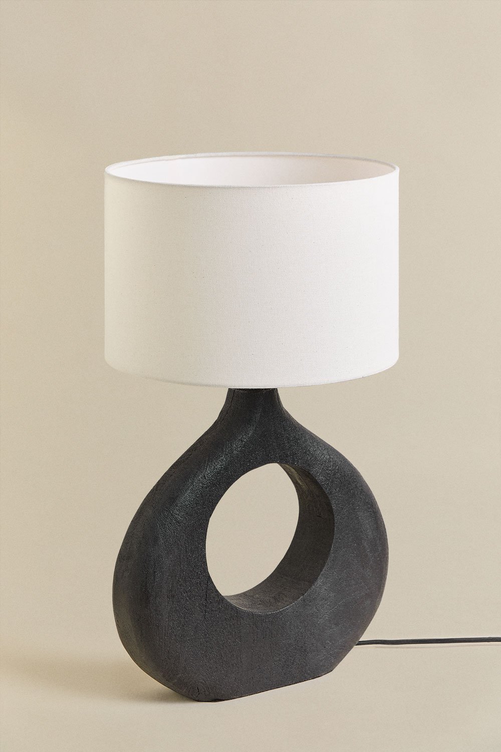 Lampada da tavolo in legno di mango Joana